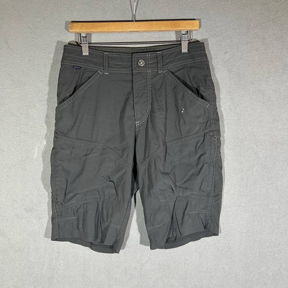 Kuhl Renegade Cargo Shorts 10" Inseam Mens 30 Grey Hiking Outdoor Gorpcore 5121